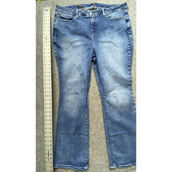 NYDJ Jeans Womens 18 Blue Barbara Bootcut Lift Tuck Stretch Denim Pants - Picture 6 of 14